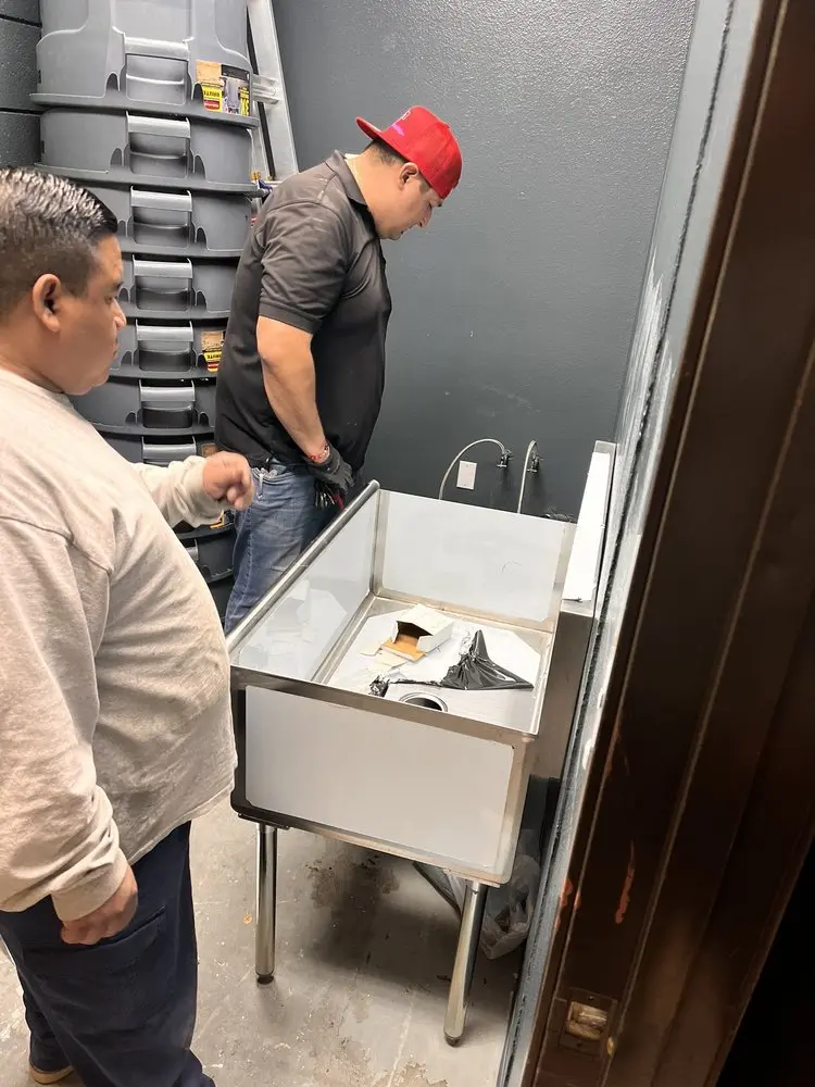 Commercial plumbing and sink installation in Burke Centre
